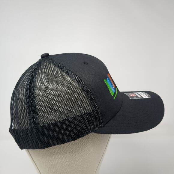 Real Oregon Snapback Trucker Hat Black One Size Adjustable Mesh Back Richardson - Picture 5 of 10